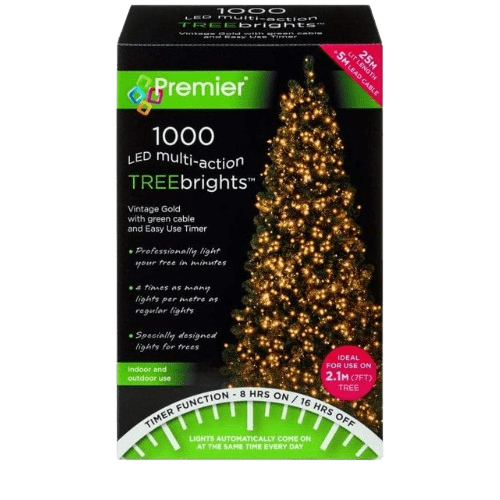 Premier Decorations 1000 Vintage Gold LED