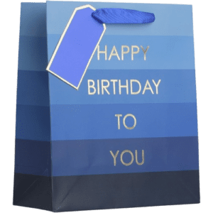 Happy Birthday Boy Blue Occassions Gift Bag